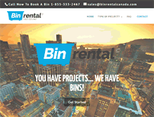 Tablet Screenshot of binrentalvancouver.net